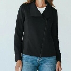 5.11‎ Tactical Jacket Women XL Black Leone Softshell Asymmetrical Zip Gorpcore